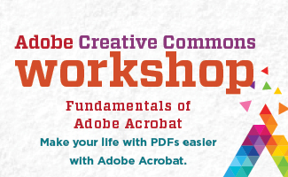 Adobe Creative Commons workshops scheduled in February and March